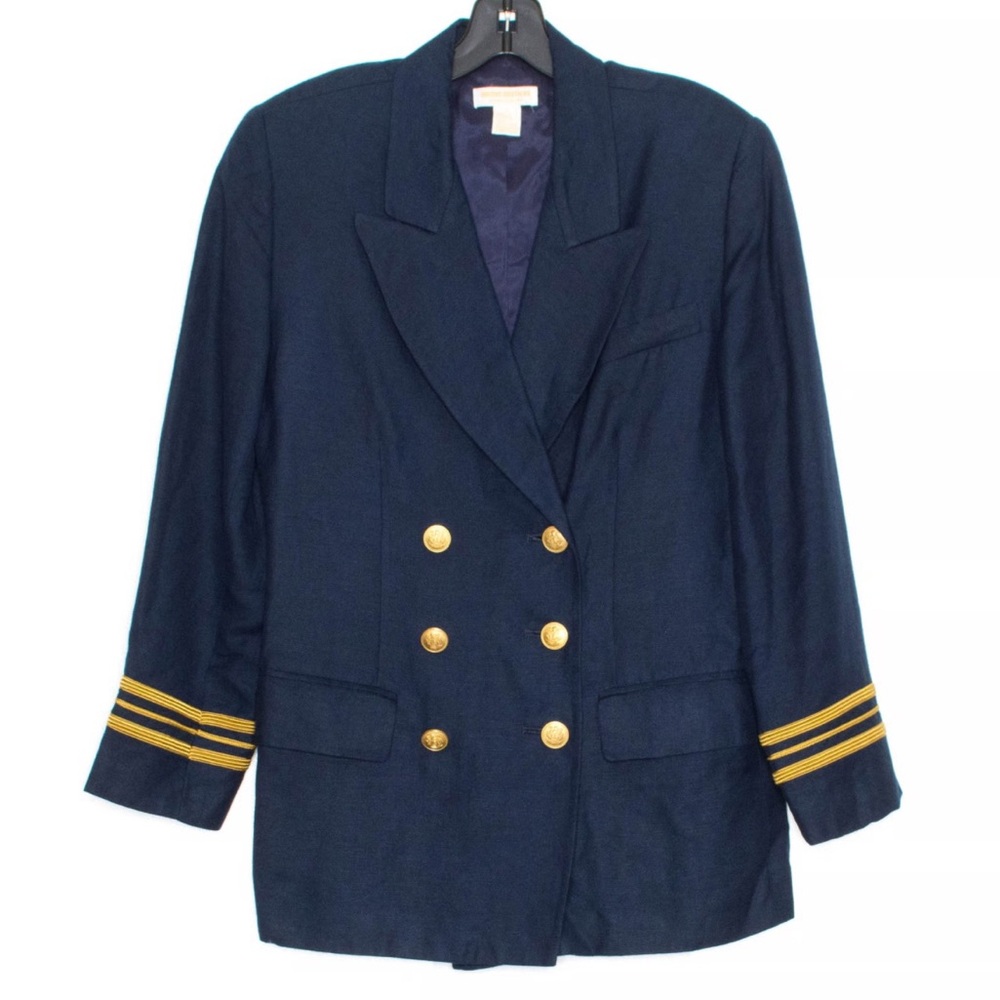Brooks Brothers Vintage Nautical Linen Women's Blazer Jacket